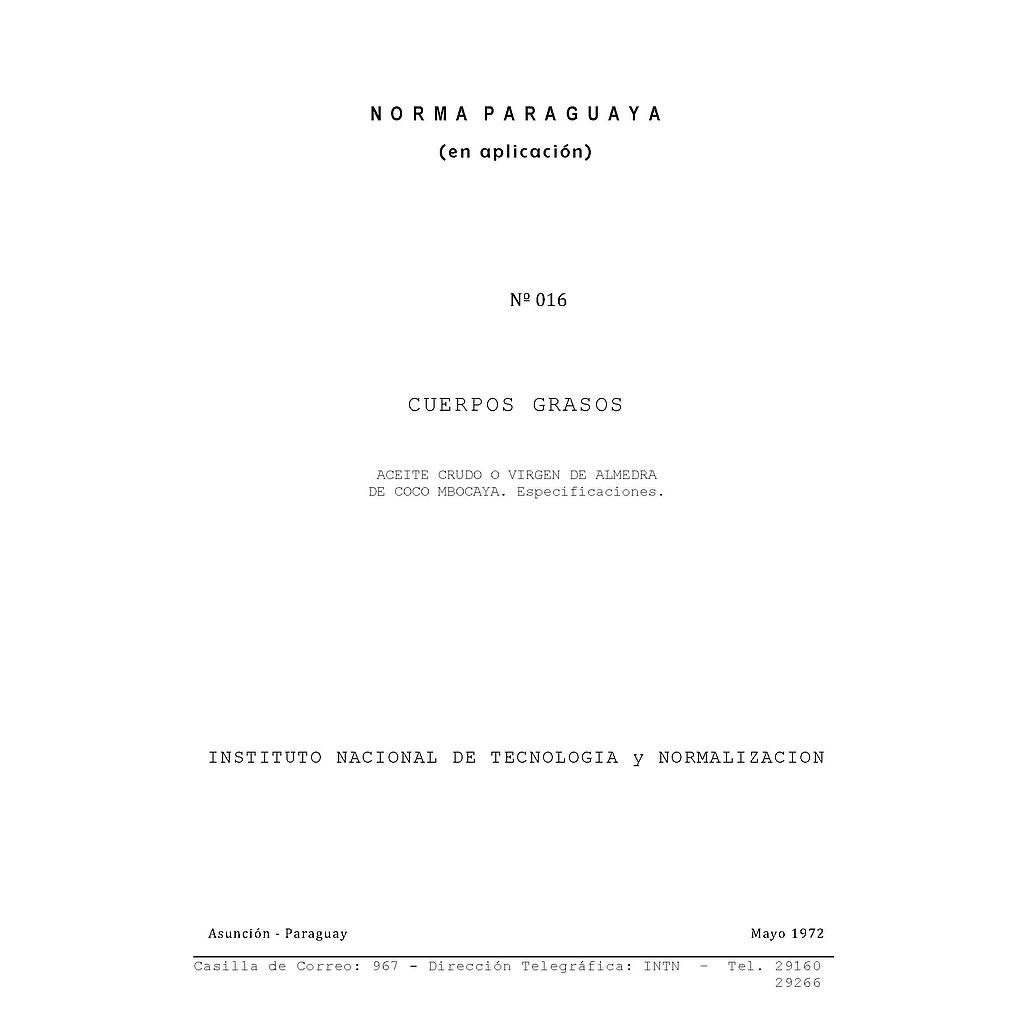 PNA Nº 016