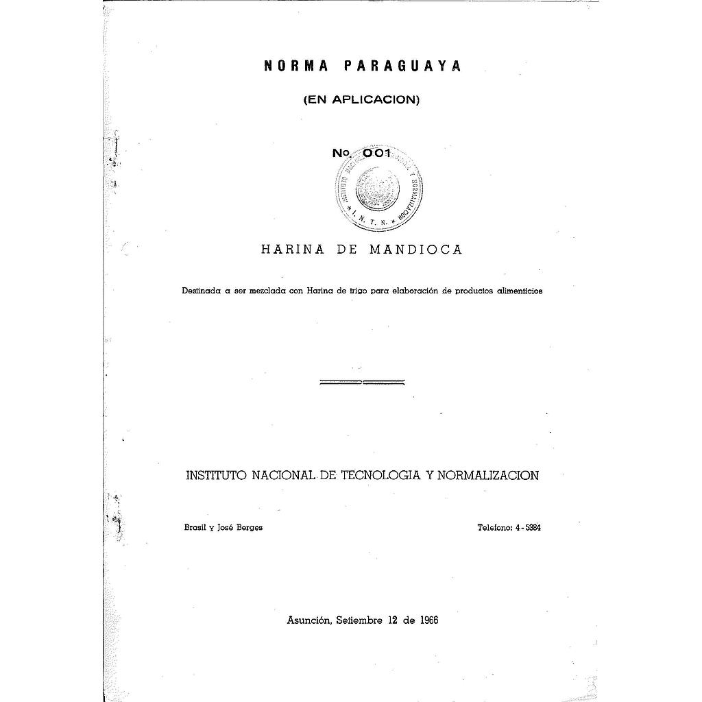 PNA Nº 001