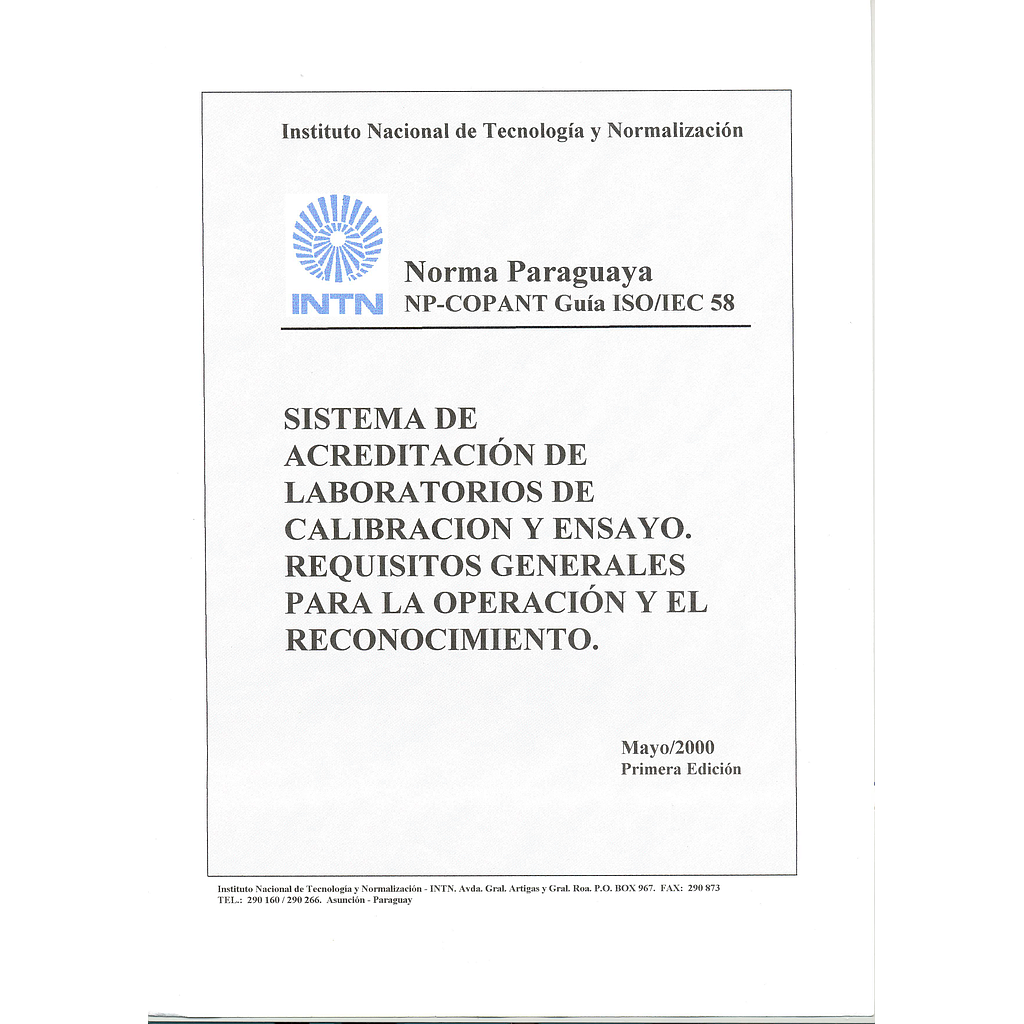 NP-COPANT Guía ISO/IEC 58