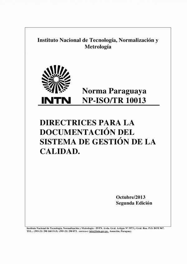 NP-ISO/TR 10013