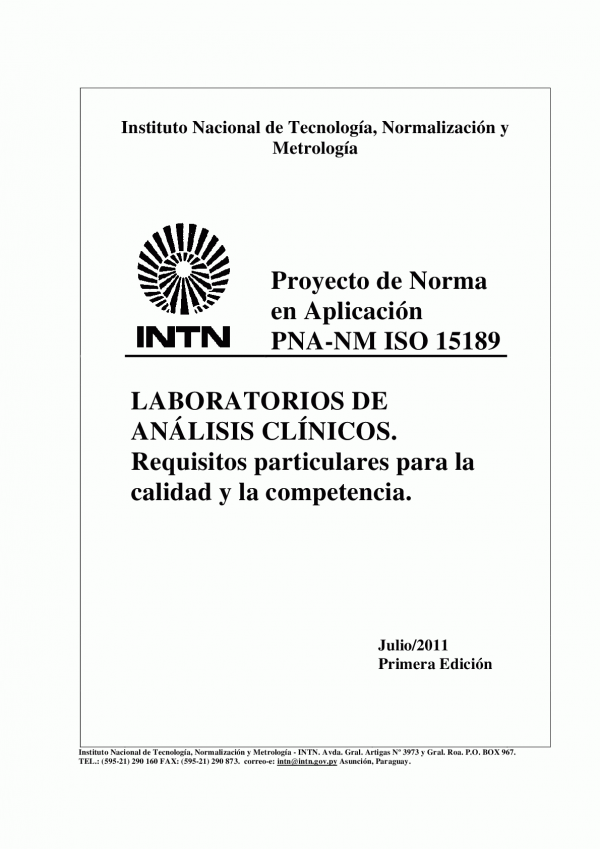PNA-NM ISO 15189