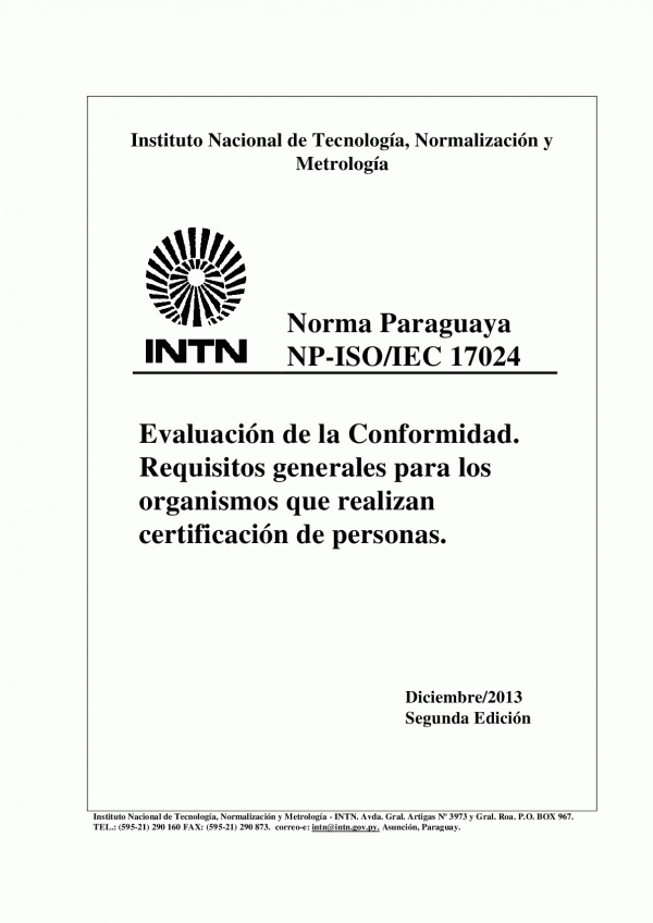 NP-ISO/IEC 17024