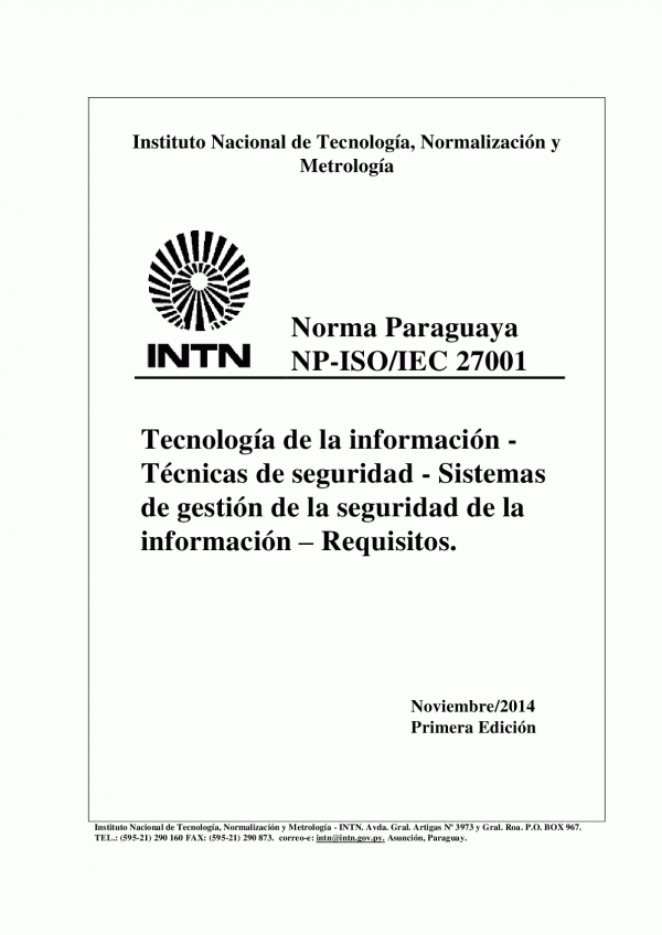 NP-ISO/IEC 27001