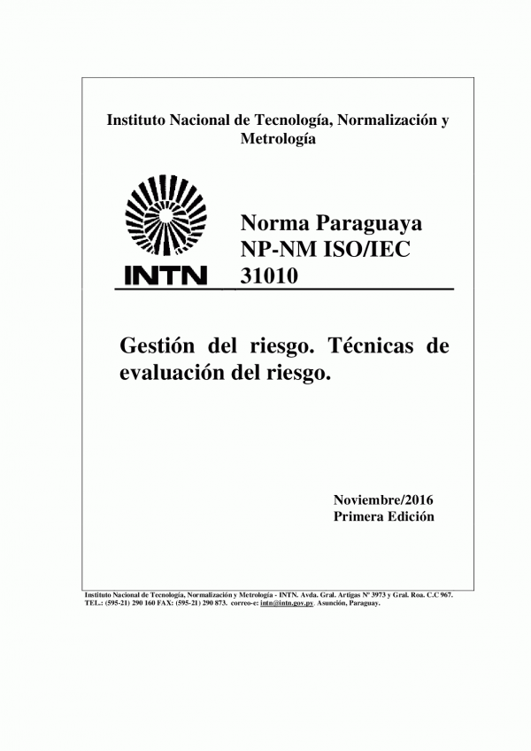 NP-NM ISO/IEC 31010